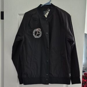 NWT. Roots & Shawn Mendes Women's Black Spring Jacket with Logo